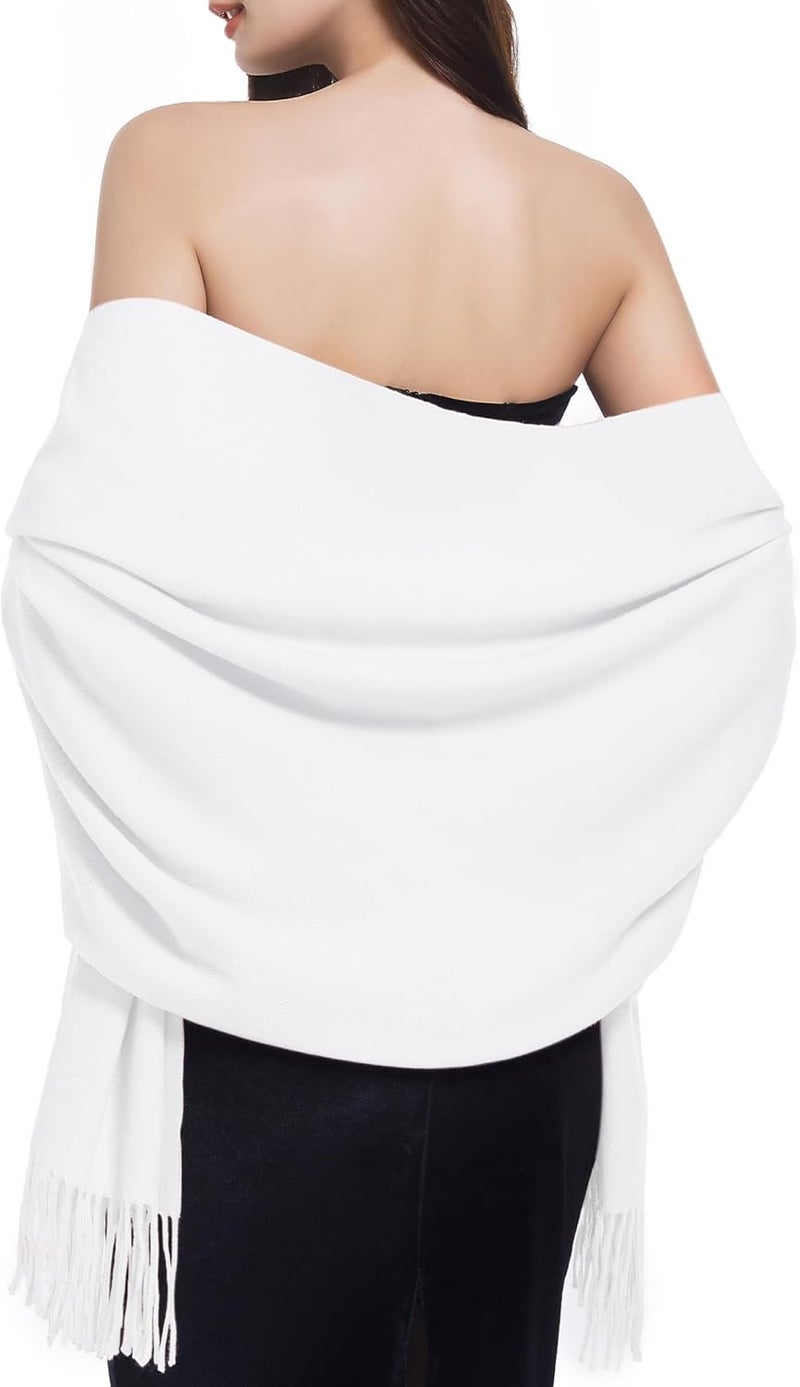 Sofier Pashmina Shawls And Wraps for Women for Evening Dress Warm Winter Scarf Wedding Bride Bridesmaid Gifts Cashmere Feel - Image 4
